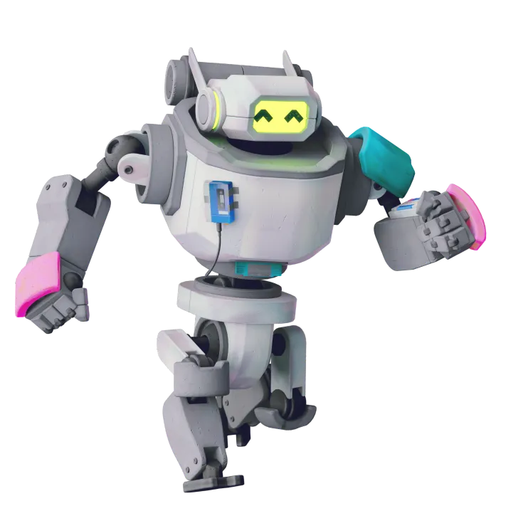 Running character image